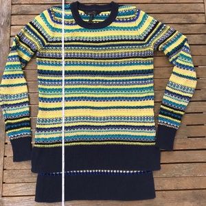 BCBG Max Atria  Amanda knotted cotton pullover Sz XS